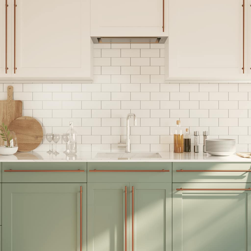 vidaXL Λαβές Ντουλαπιών 5 τεμ. Μπρονζέ 480 χιλ. από Ανοξείδωτο Ατσάλι