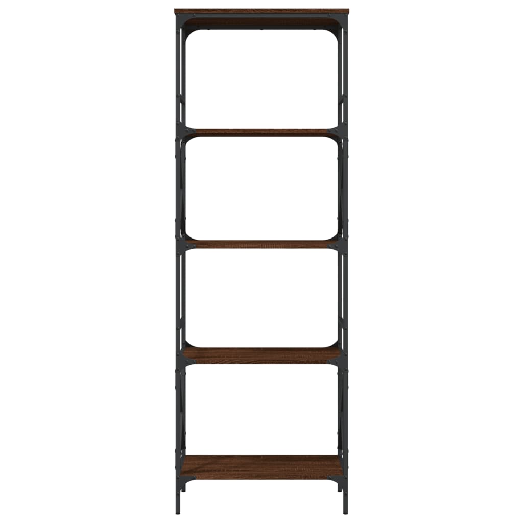 vidaXL Βιβλιοθήκη 5 Επιπέδων Καφέ Δρυς 59 x 35 x 171 εκ. Επεξεργ. Ξύλο