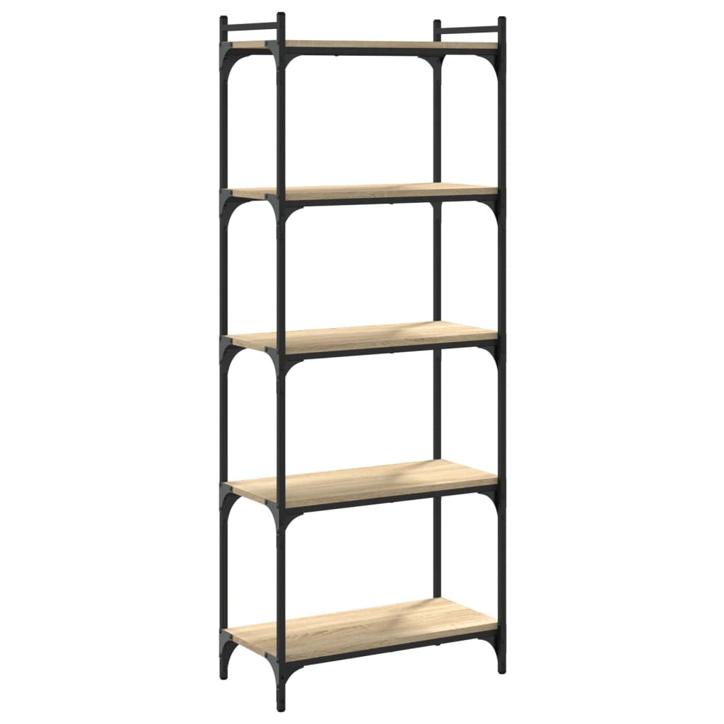 vidaXL Βιβλιοθήκη 5 Επιπέδων Sonoma Δρυς 60x30x154 εκ. Επεξεργ. Ξύλο