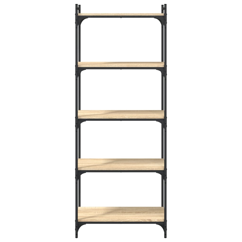 vidaXL Βιβλιοθήκη 5 Επιπέδων Sonoma Δρυς 60x30x154 εκ. Επεξεργ. Ξύλο