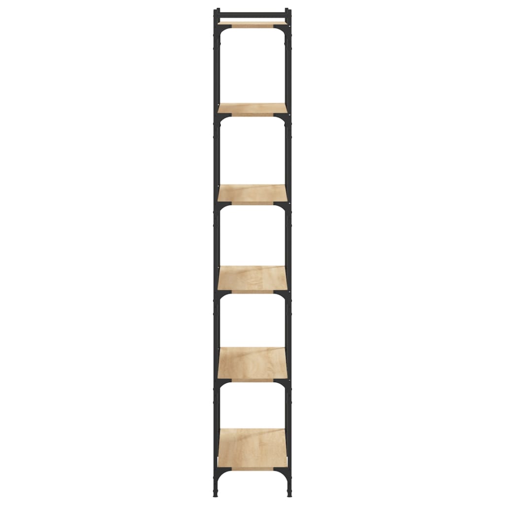 vidaXL Βιβλιοθήκη 6 Επιπέδων Sonoma Δρυς 80x30x188 εκ. Επεξεργ. Ξύλο