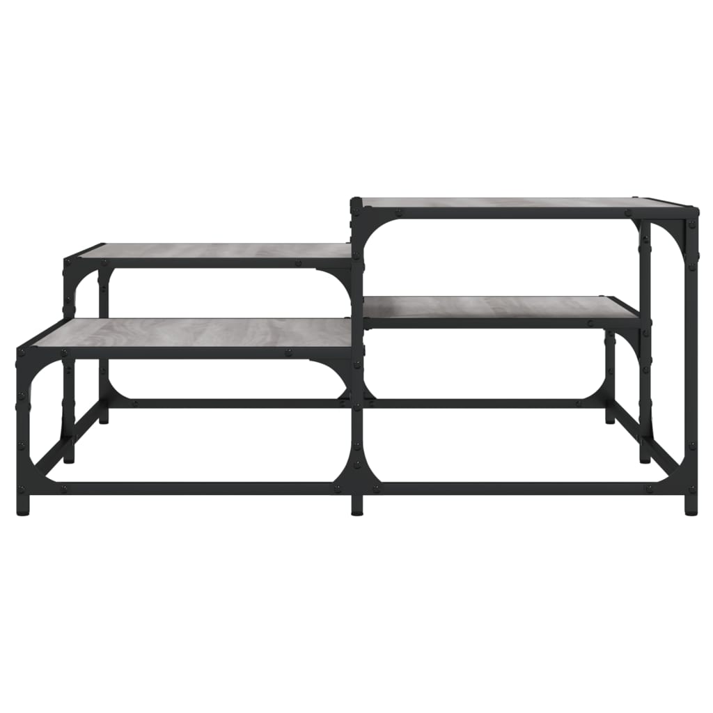 vidaXL Τραπεζάκι Σαλονιού Γκρι Sonoma 87,5x87,5x40 εκ. Επεξεργ. Ξύλο