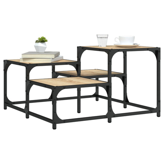 vidaXL Τραπεζάκι Σαλονιού Sonoma Δρυς 68 x 68 x 40 εκ. Επεξεργ. Ξύλο