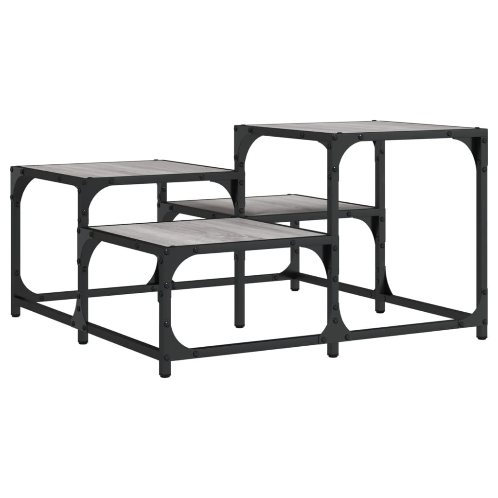 vidaXL Τραπεζάκι Σαλονιού Γκρι Sonoma 68 x 68 x 40 εκ. Επεξεργ. Ξύλο