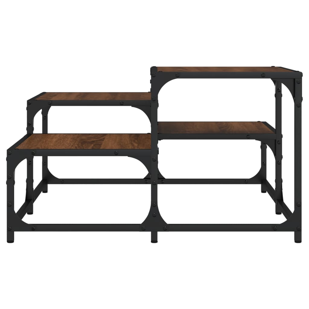 vidaXL Τραπεζάκι Σαλονιού Καφέ Δρυς 68 x 68 x 40 εκ. Επεξεργ. Ξύλο