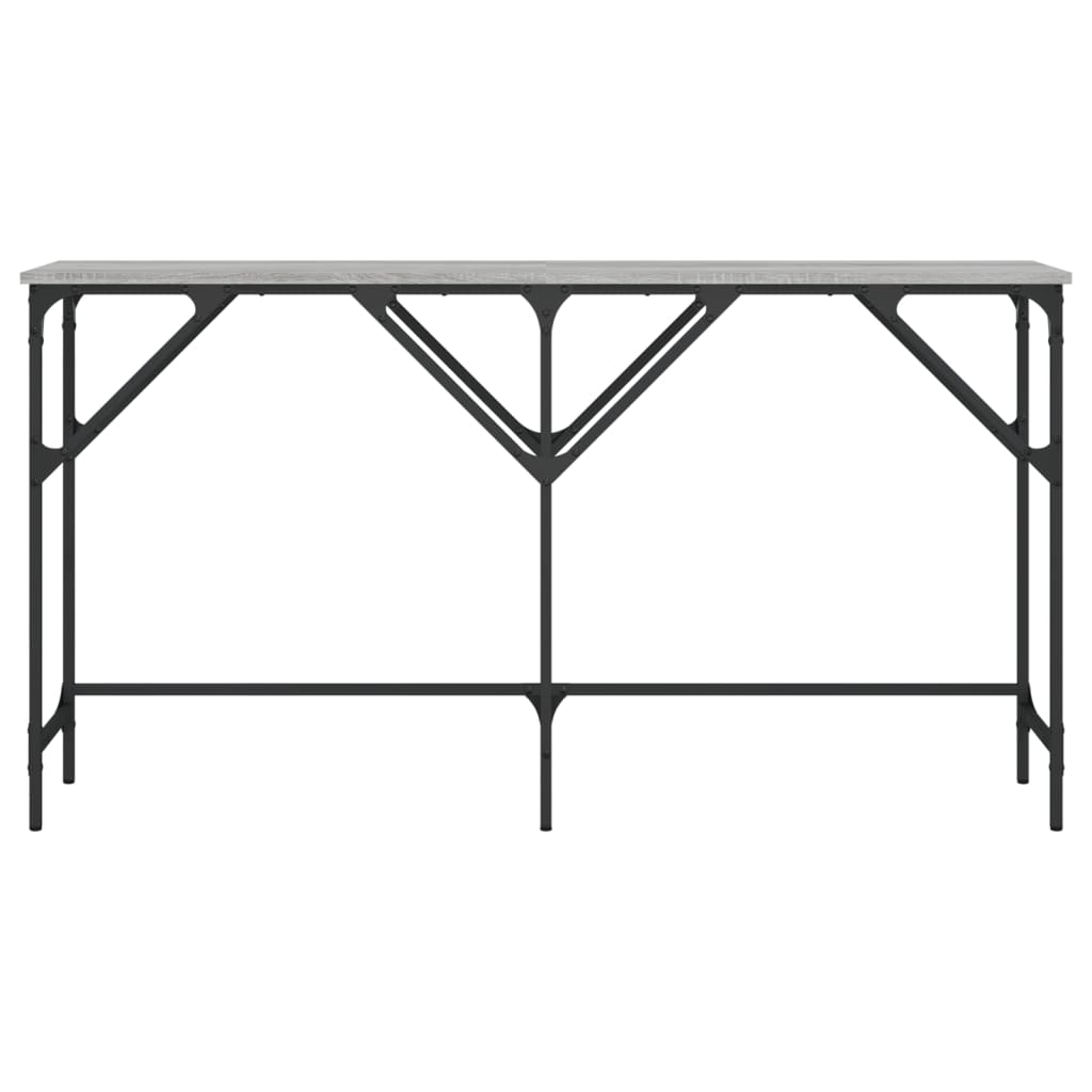 vidaXL Τραπέζι Κονσόλα Γκρι Sonoma 140 x 29 x 75 εκ. Επεξεργ. Ξύλο