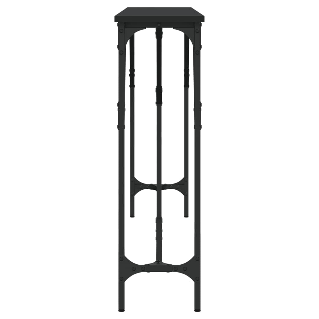 vidaXL Τραπέζι Κονσόλα Μαύρο 180 x 23 x 75 εκ. από Επεξεργασμένο Ξύλο