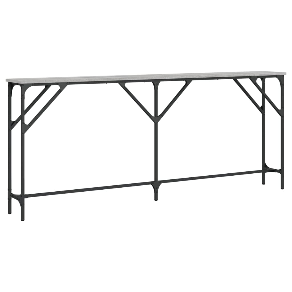vidaXL Τραπέζι Κονσόλα Γκρι Sonoma 180x23x75 εκ. Επεξεργασμένο Ξύλο