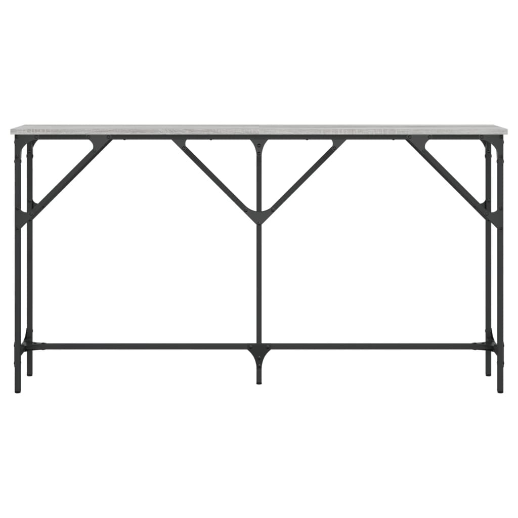 vidaXL Τραπέζι Κονσόλα Γκρι Sonoma 140 x 23 x 75 εκ. Επεξεργ. από Ξύλο