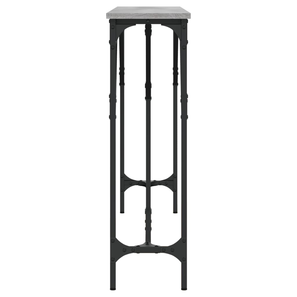 vidaXL Τραπέζι Κονσόλα Γκρι Sonoma 140 x 23 x 75 εκ. Επεξεργ. από Ξύλο