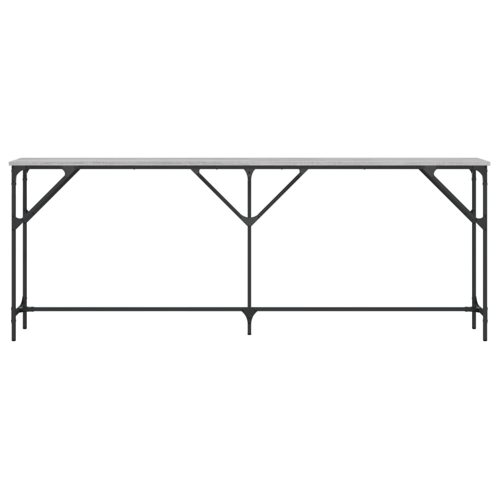 vidaXL Τραπέζι Κονσόλα Γκρι Sonoma 200x29x75 εκ. Επεξεργασμένο Ξύλο