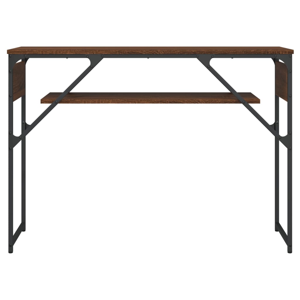 vidaXL Τραπέζι Κονσόλα Καφέ Δρυς 105 x 30 x 75 εκ. από Επεξεργ. Ξύλο