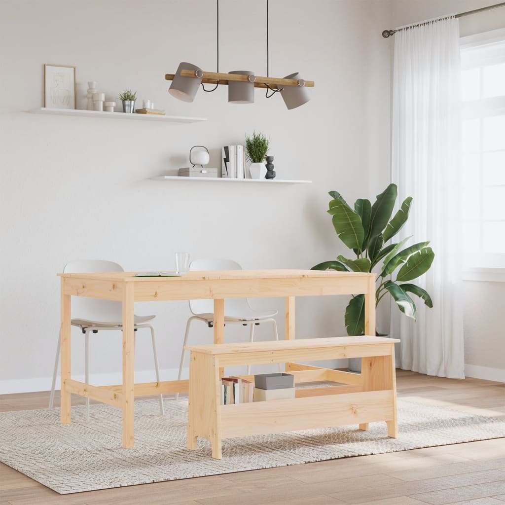 vidaXL Παγκάκι Χολ 100x28x45 εκ. από Μασίφ Ξύλο Πεύκου