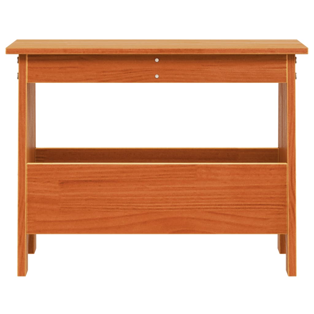 vidaXL Παγκάκι Χολ Καφέ Κεριού 60x28x45 εκ. από Μασίφ Ξύλο Πεύκου