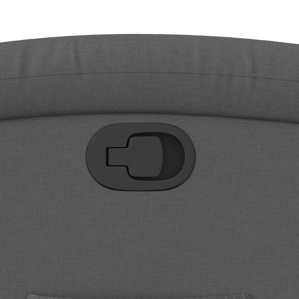 vidaXL Πολυθρόνα Ανακλινόμενη Σκούρο Γκρι Υφασμάτινη