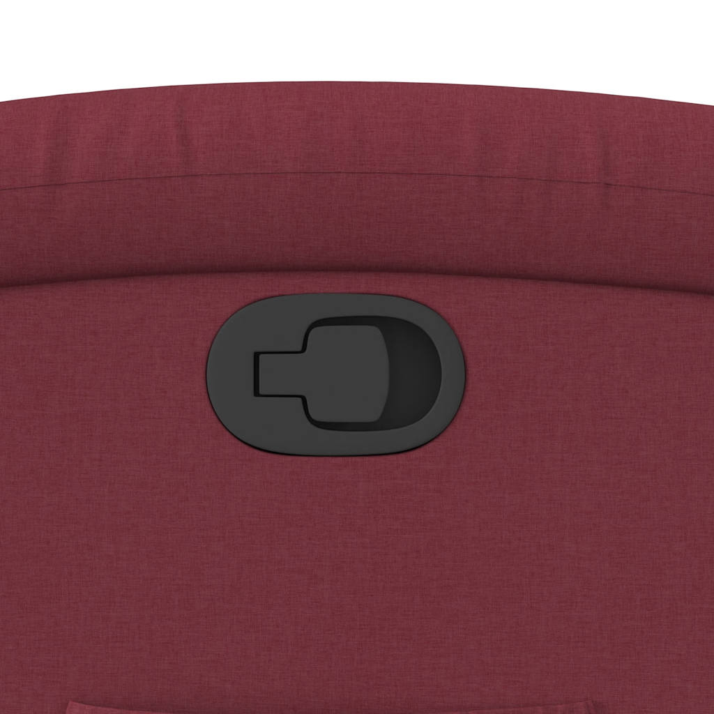 vidaXL Πολυθρόνα Ανακλινόμενη Μπορντό Υφασμάτινη