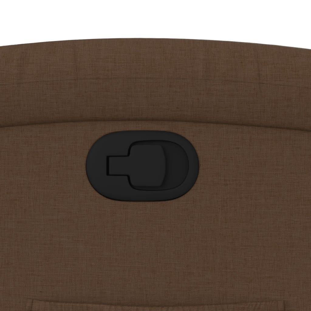 vidaXL Πολυθρόνα Ανακλινόμενη Καφέ Υφασμάτινη