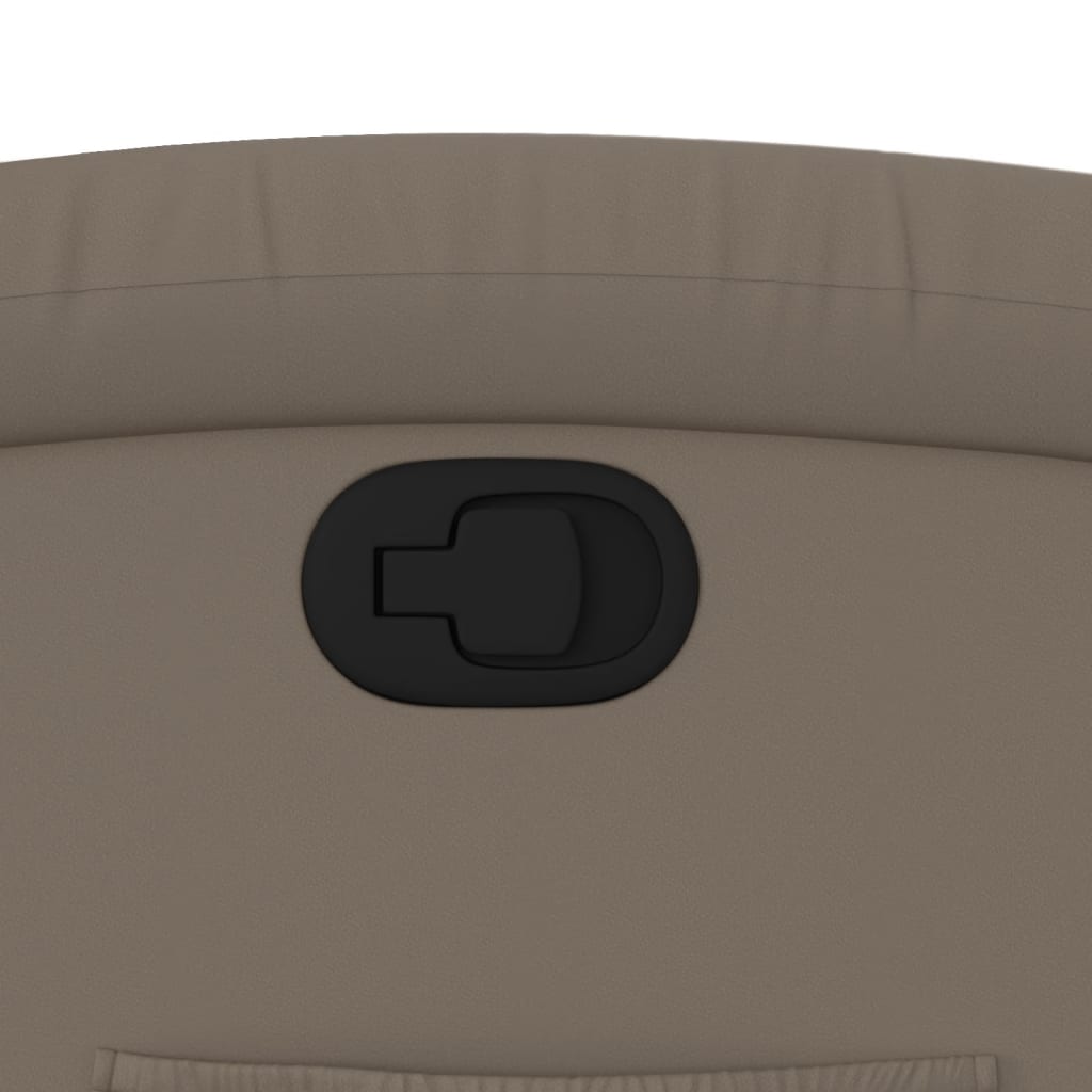 vidaXL Πολυθρόνα Ανακλινόμενη Καπουτσίνο από Συνθετικό Δέρμα