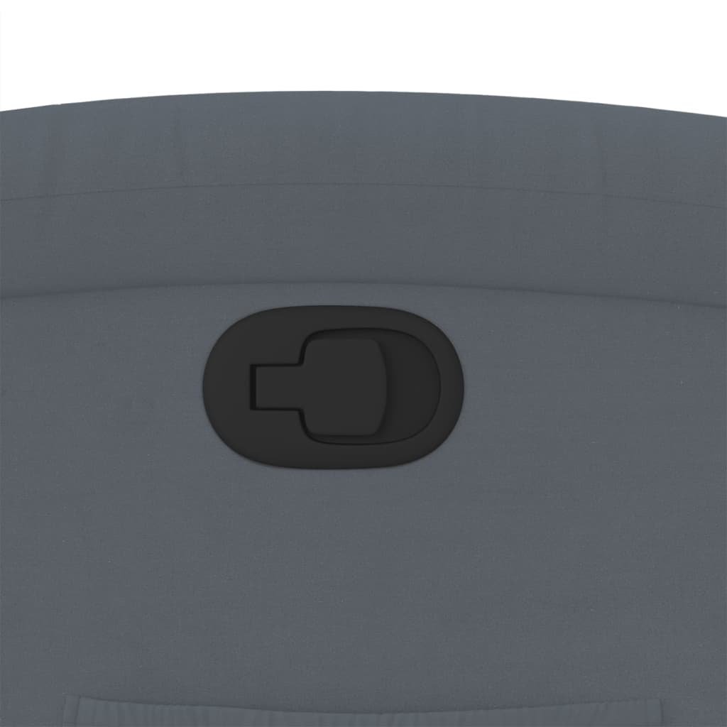 vidaXL Καρέκλα Ανακλινόμενη Σκούρο Γκρι Βελούδινη