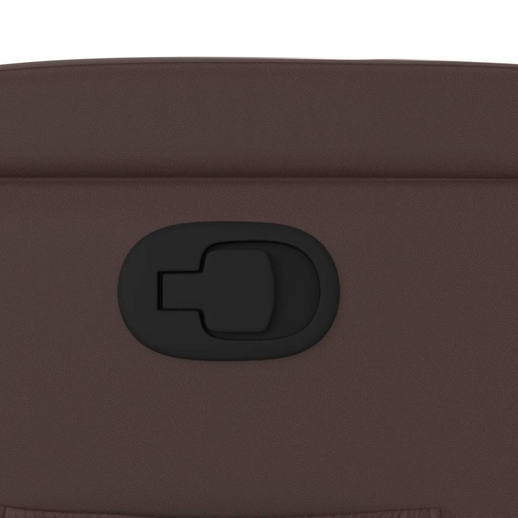 vidaXL Πολυθρόνα Ανακλινόμενη Καφέ από Συνθετικό Δέρμα