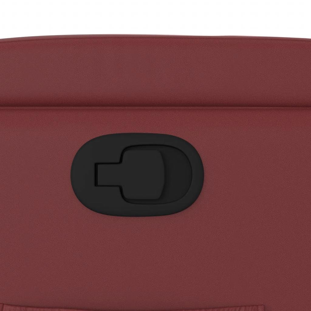 vidaXL Πολυθρόνα Ανακλινόμενη Μπορντό από Συνθετικό Δέρμα