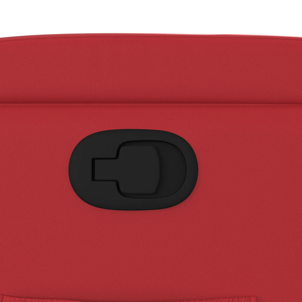 vidaXL Πολυθρόνα Ανακλινόμενη Κόκκινη από Συνθετικό Δέρμα