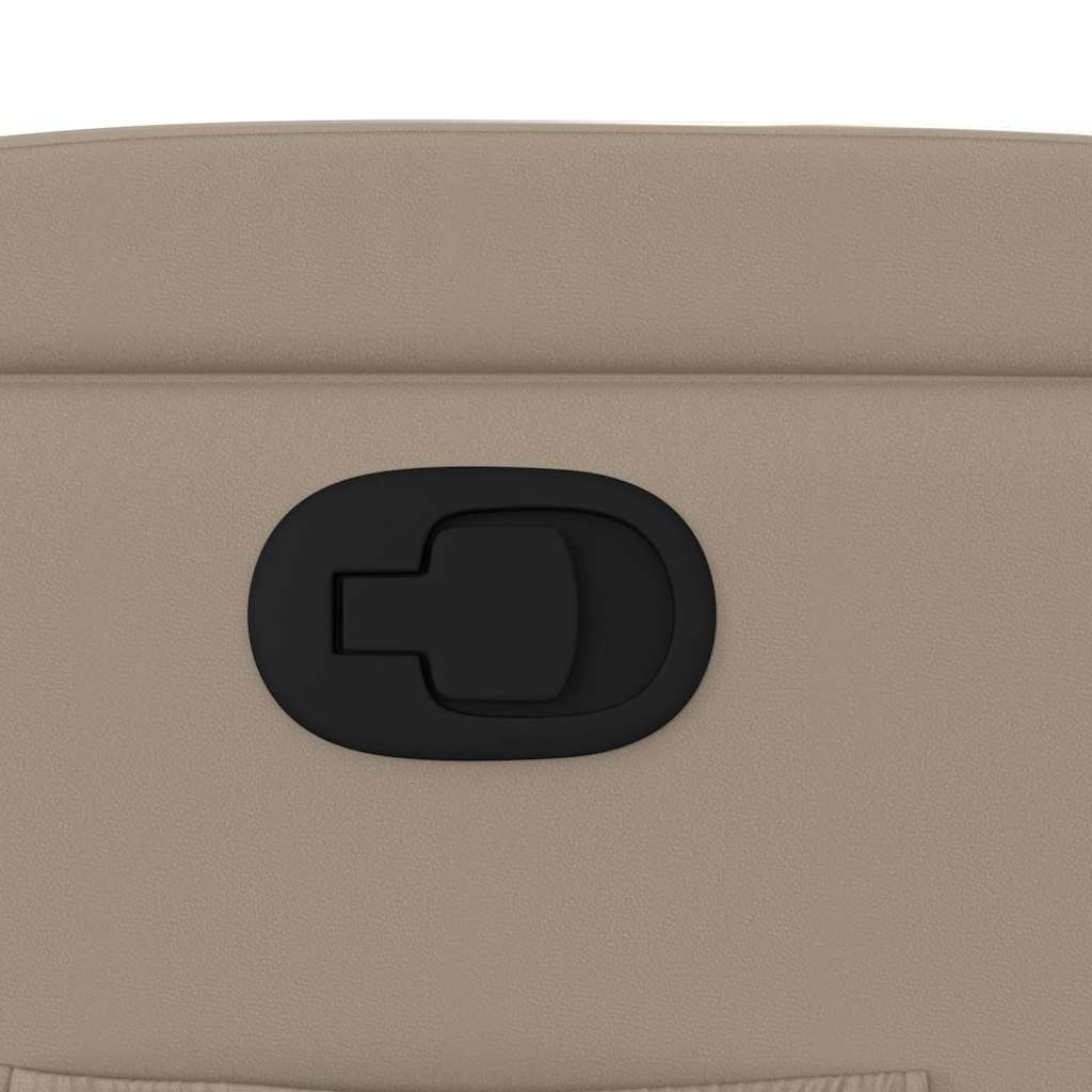 vidaXL Πολυθρόνα Ανακλινόμενη Καπουτσίνο από Συνθετικό Δέρμα