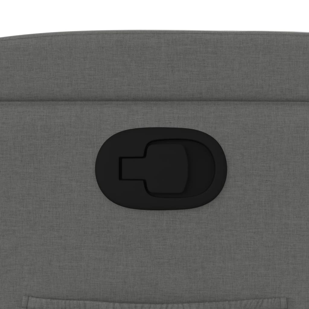 vidaXL Πολυθρόνα με Ανακλινόμενη Πόρτα Σκούρο Γκρι Υφασμάτινη