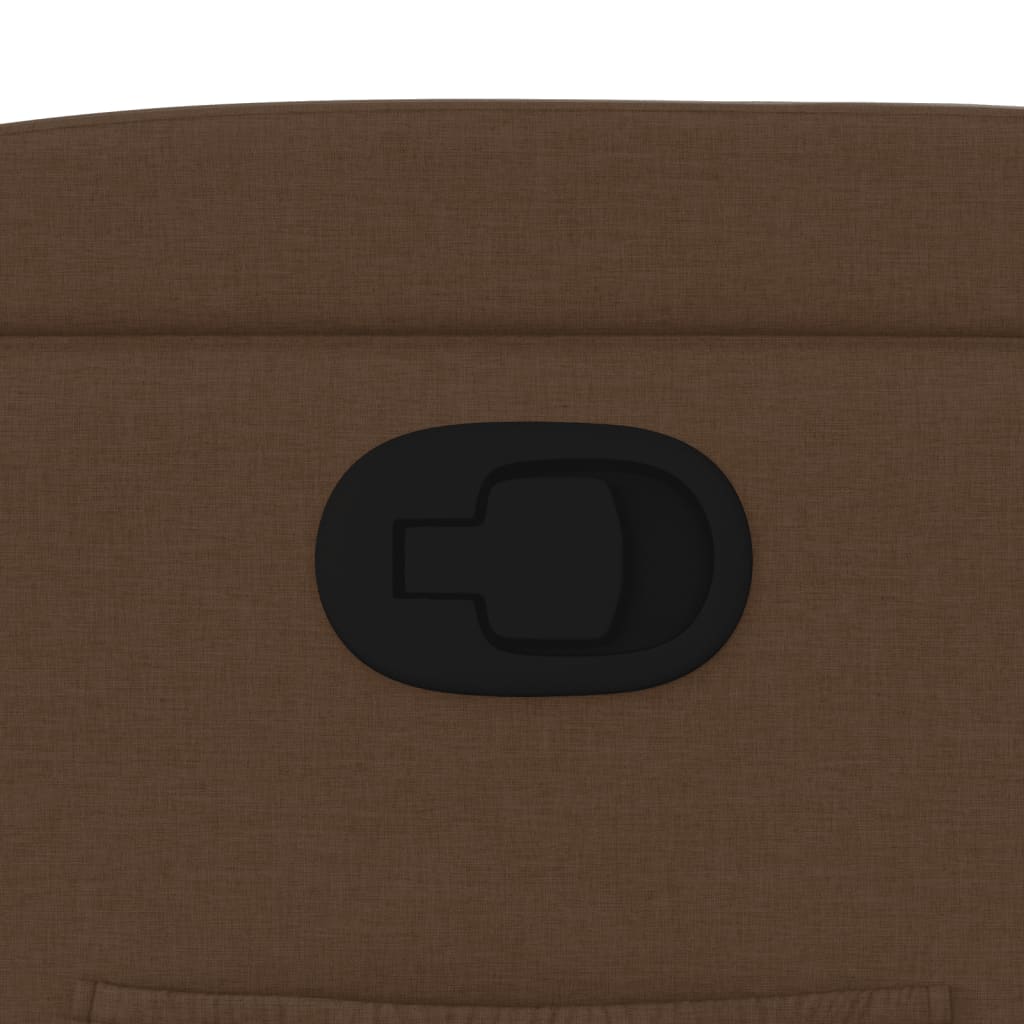 vidaXL Πολυθρόνα Ανακλινόμενη Καφέ Υφασμάτινη