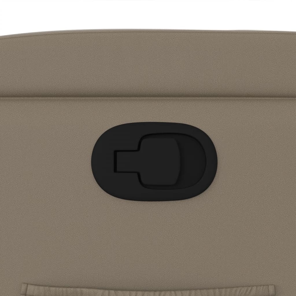 vidaXL Πολυθρόνα Ανακλινόμενη Καπουτσίνο από Συνθετικό Δέρμα