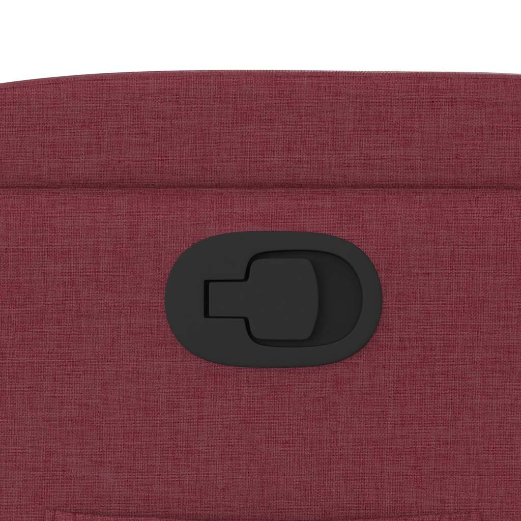 vidaXL Πολυθρόνα Ανακλινόμενη Μπορντό Υφασμάτινη