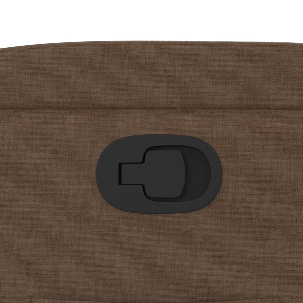 vidaXL Πολυθρόνα Ανακλινόμενη Καφέ Υφασμάτινη