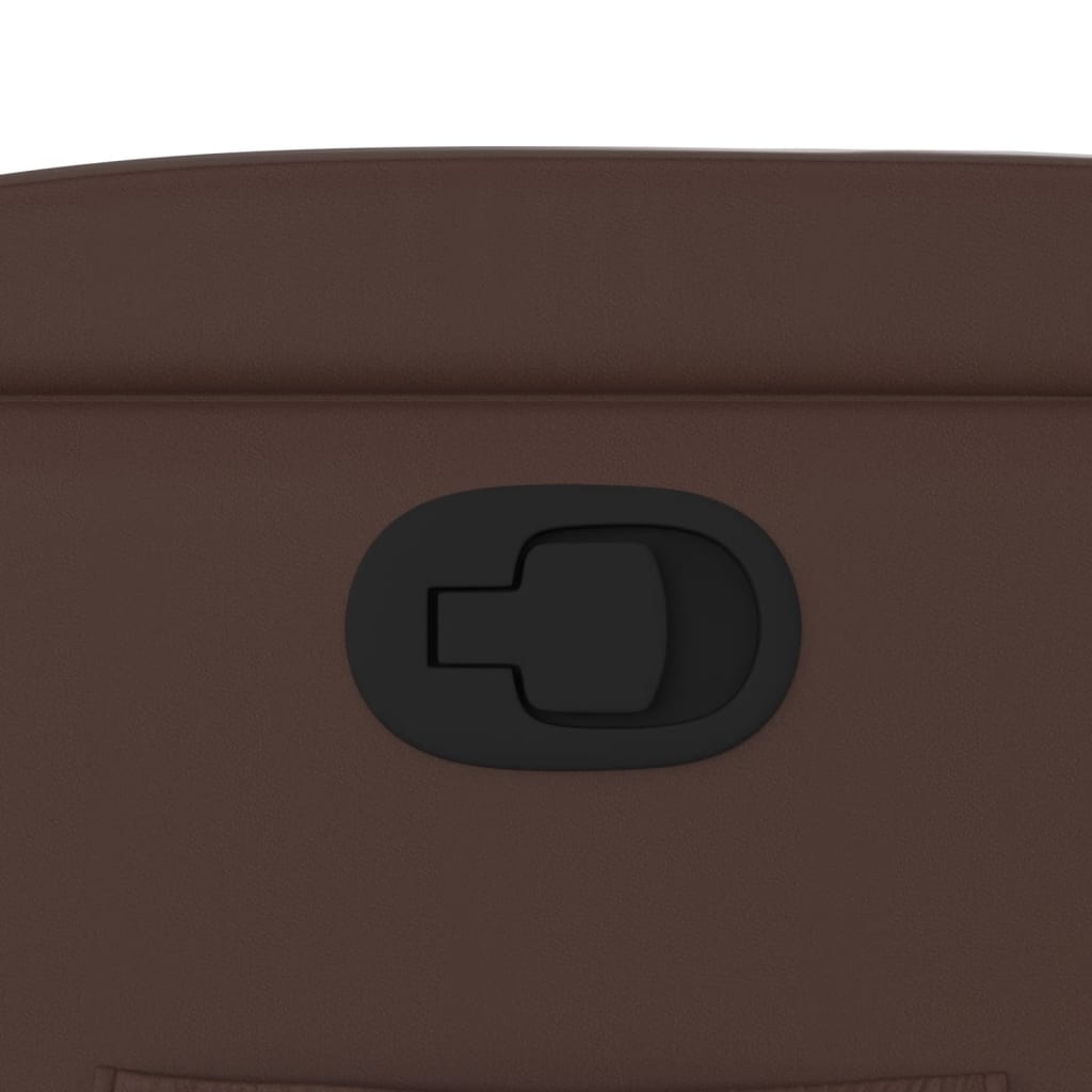 vidaXL Πολυθρόνα Ανακλινόμενη Καφέ από Συνθετικό Δέρμα