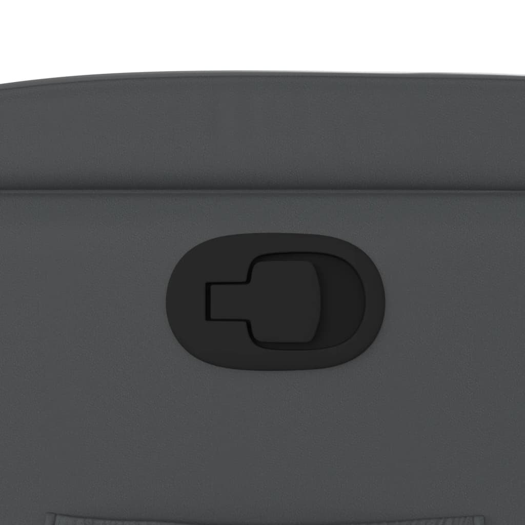 vidaXL Πολυθρόνα Ανακλινόμενη Γκρι από Συνθετικό Δέρμα