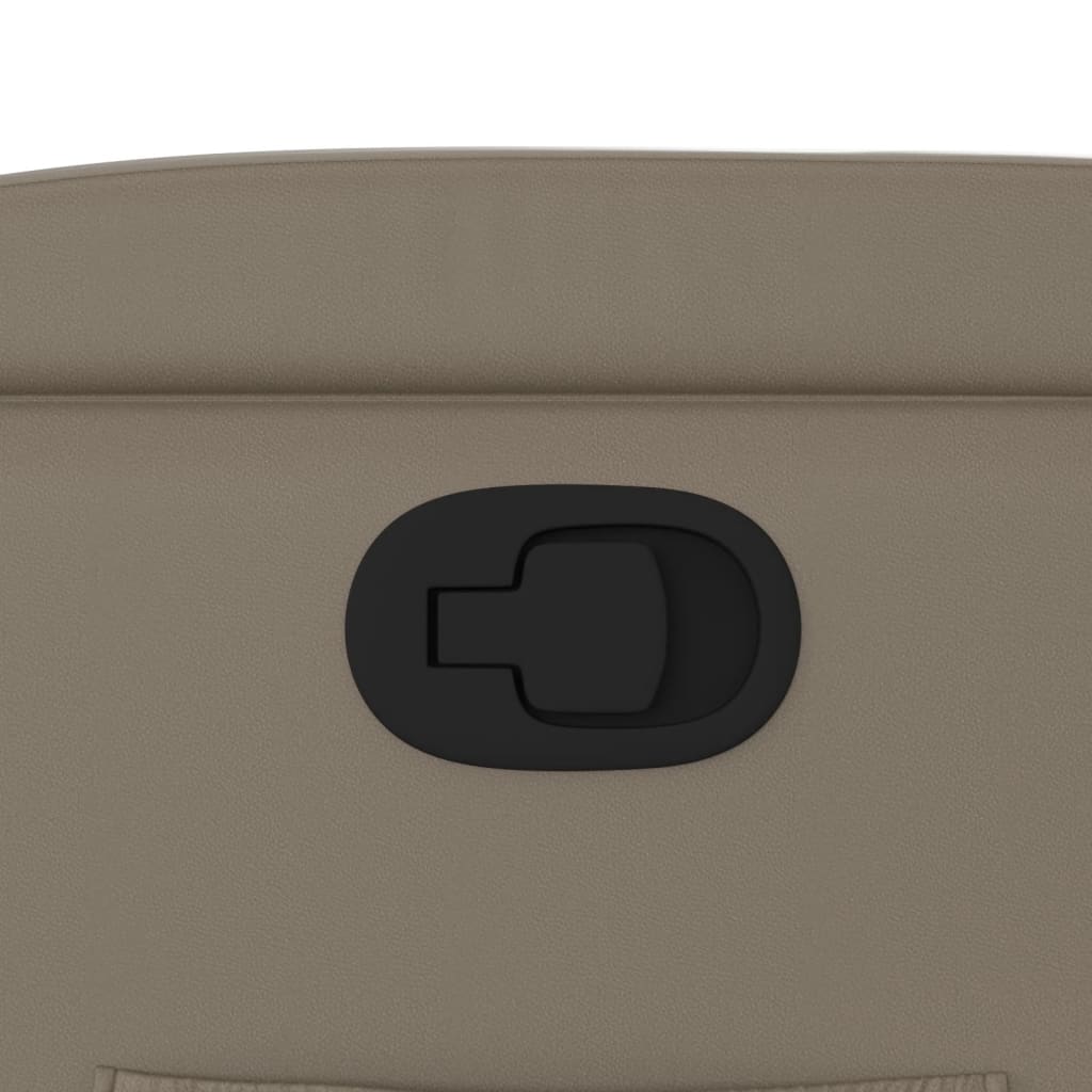 vidaXL Πολυθρόνα Ανακλινόμενη Καπουτσίνο από Συνθετικό Δέρμα