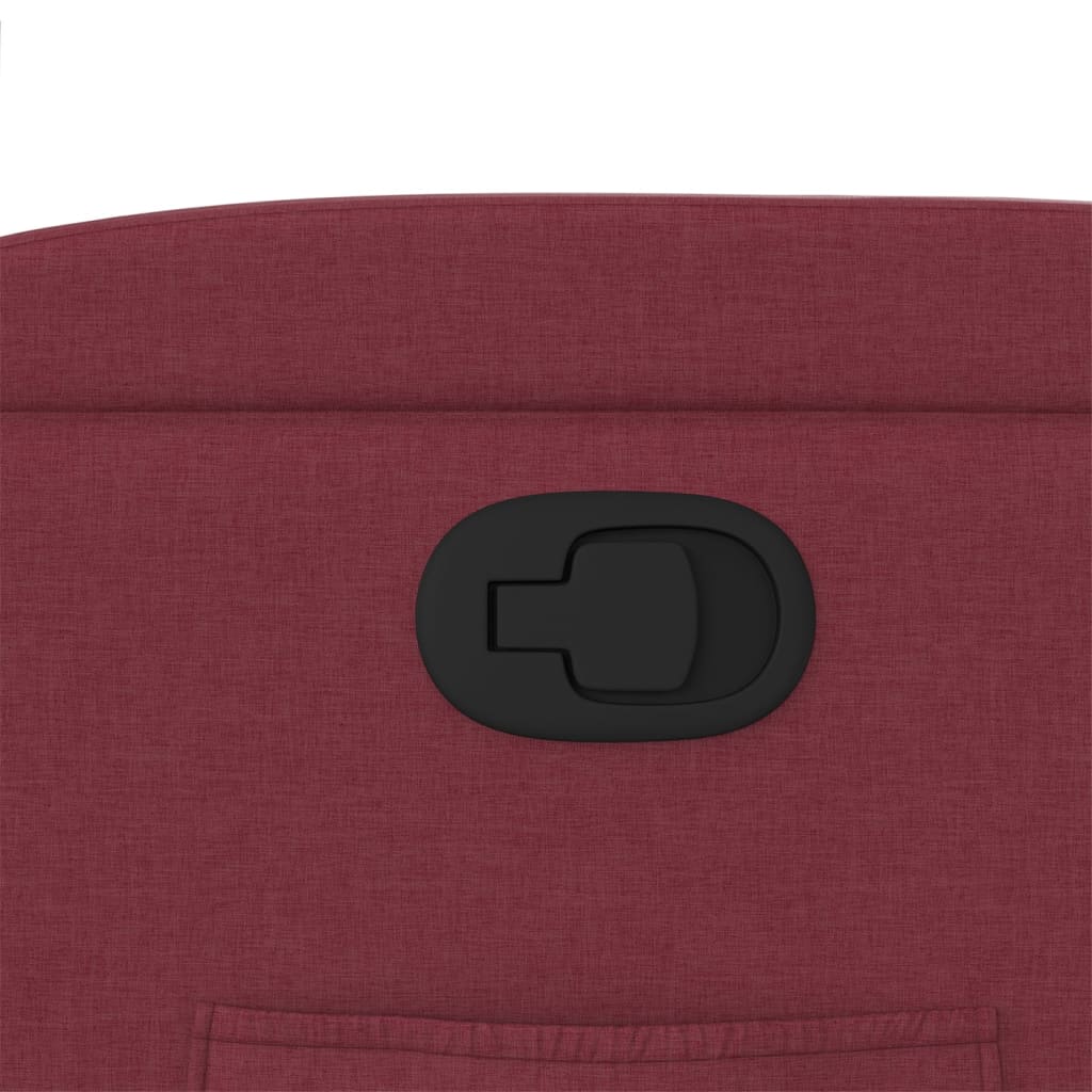 vidaXL Πολυθρόνα Ανακλινόμενη Μπορντό Υφασμάτινη