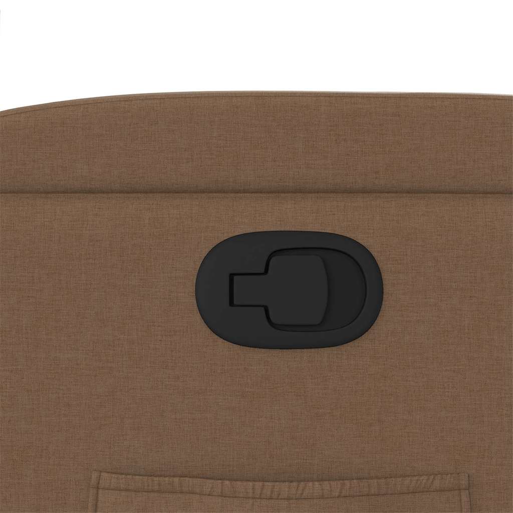 vidaXL Πολυθρόνα Ανακλινόμενη Καφέ Υφασμάτινη