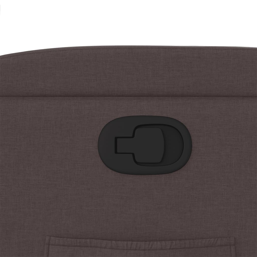 vidaXL Πολυθρόνα Ανακλινόμενη Σκούρο Καφέ Υφασμάτινη