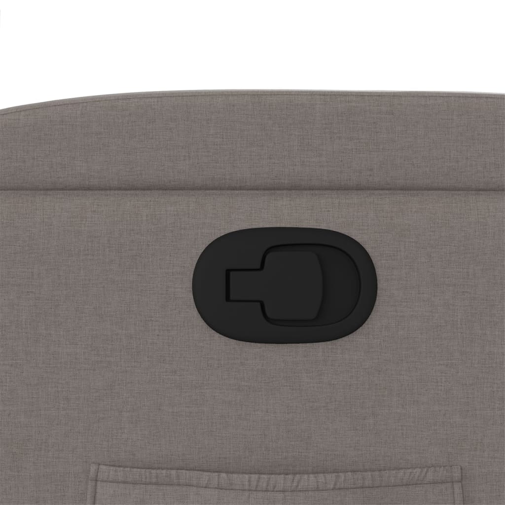 vidaXL Πολυθρόνα Ανακλινόμενη Taupe Υφασμάτινη