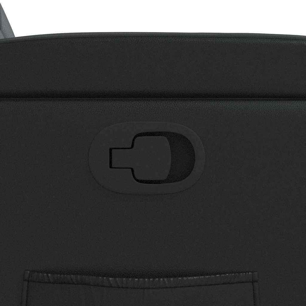 vidaXL Πολυθρόνα Ανακλινόμενη Μαύρη από Συνθετικό Δέρμα