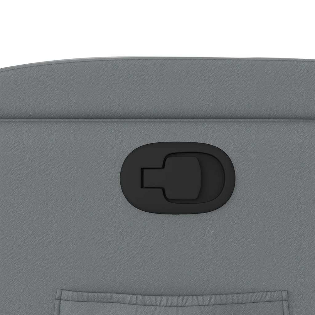 vidaXL Πολυθρόνα Ανακλινόμενη Γκρι από Συνθετικό Δέρμα