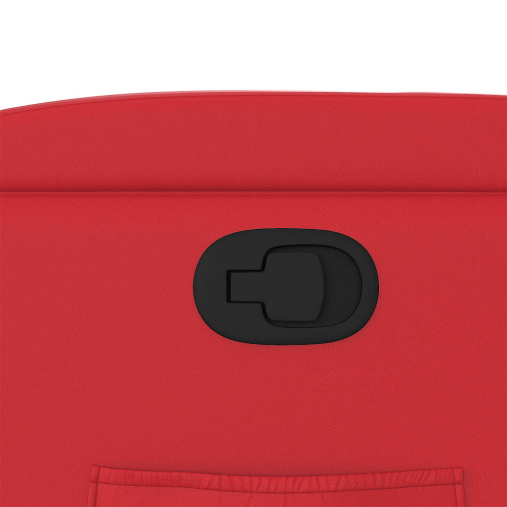 vidaXL Πολυθρόνα Ανακλινόμενη Κόκκινη από Συνθετικό Δέρμα