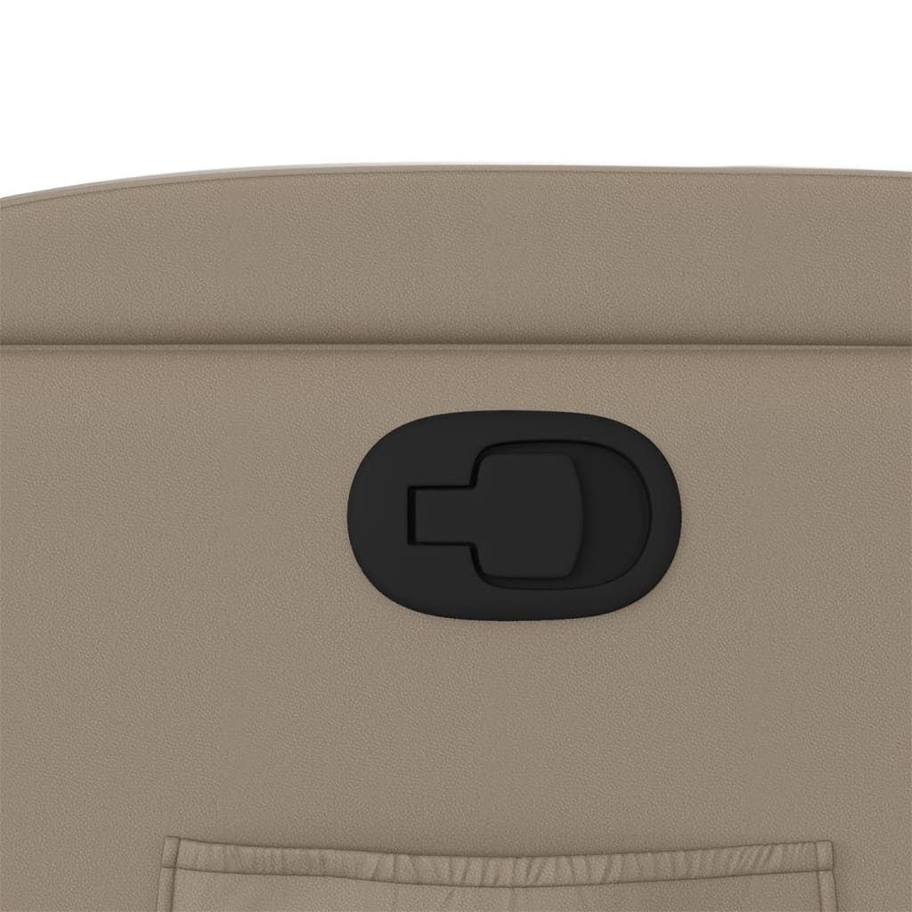 vidaXL Πολυθρόνα Ανακλινόμενη Καπουτσίνο από Συνθετικό Δέρμα