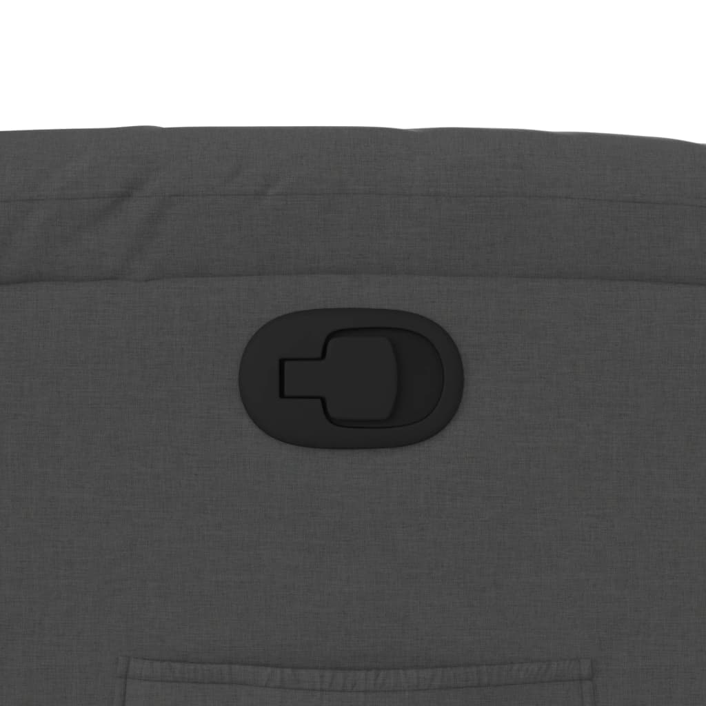 vidaXL Πολυθρόνα Ανακλινόμενη Σκούρο Γκρι Υφασμάτινη