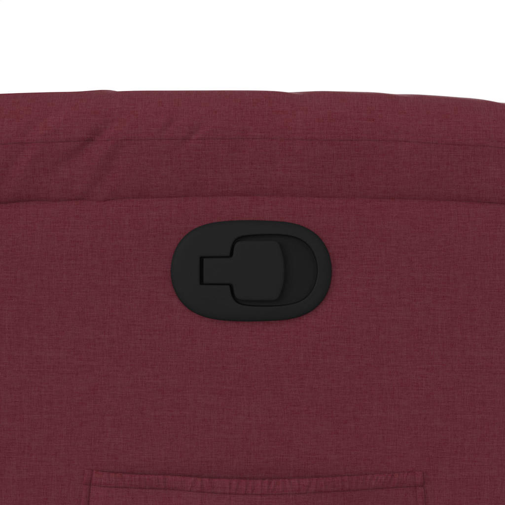 vidaXL Πολυθρόνα Ανακλινόμενη Μπορντό Υφασμάτινη