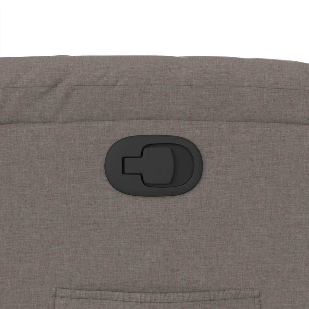 vidaXL Πολυθρόνα Ανακλινόμενη Taupe Υφασμάτινη