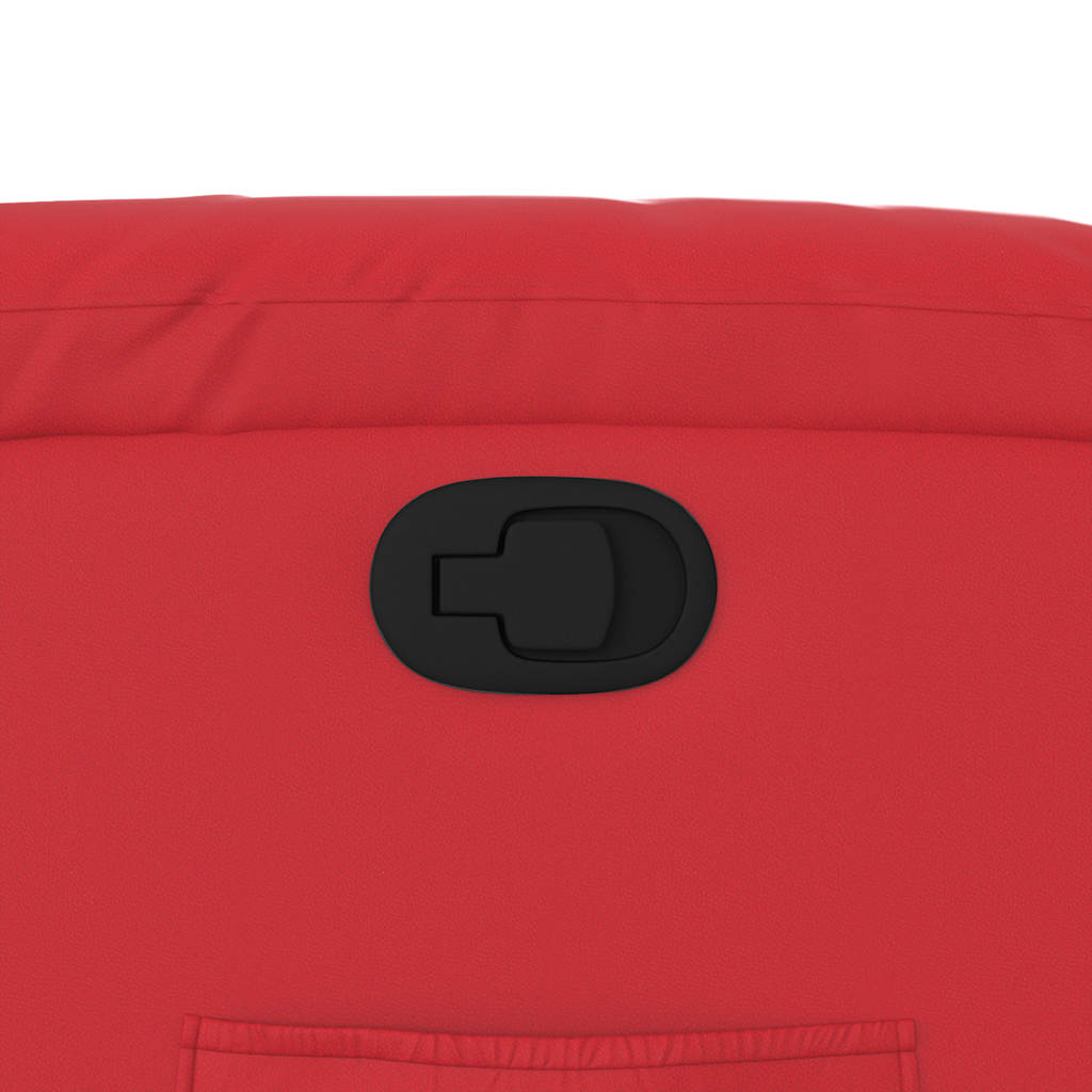 vidaXL Πολυθρόνα Ανακλινόμενη Κόκκινη από Συνθετικό Δέρμα