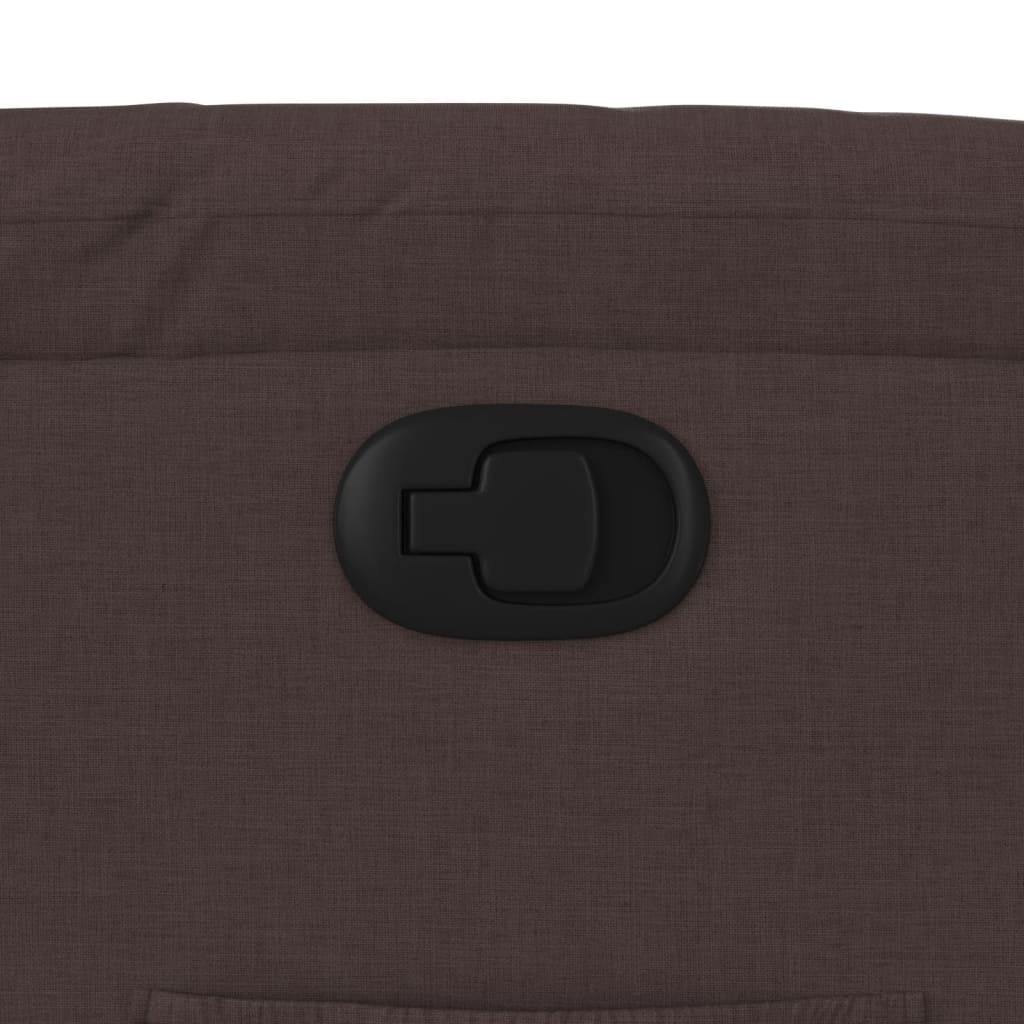 vidaXL Πολυθρόνα Ανακλινόμενη Σκούρο Καφέ Υφασμάτινη