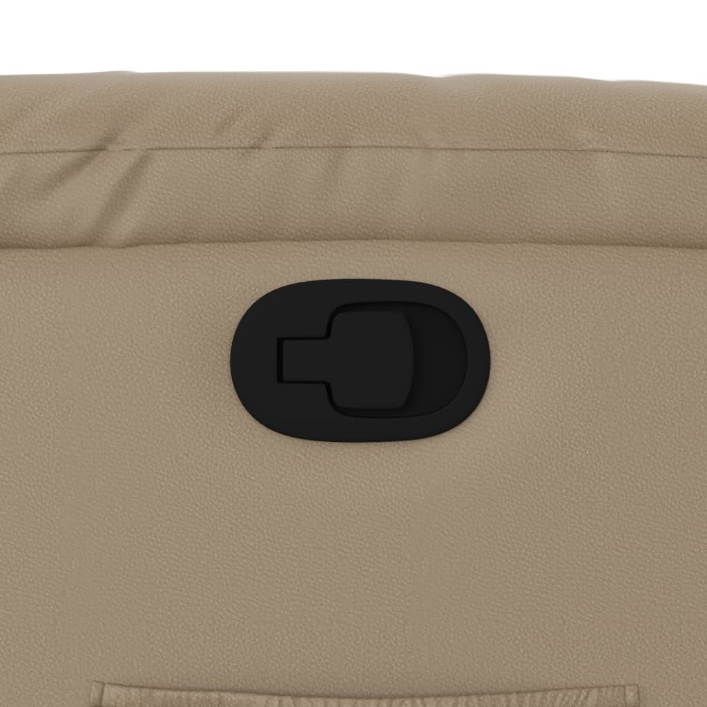 vidaXL Πολυθρόνα Ανακλινόμενη Καπουτσίνο από Συνθετικό Δέρμα