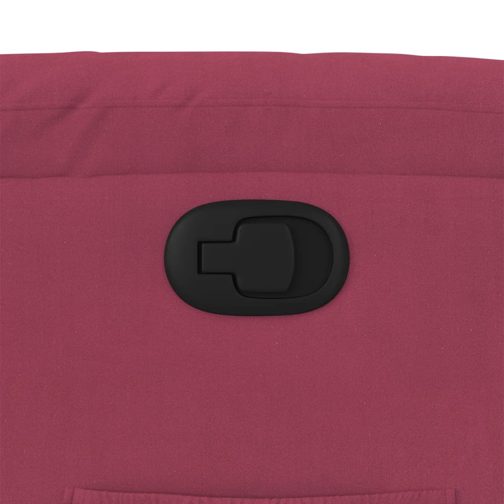 vidaXL Πολυθρόνα Ανακλινόμενη Μπορντό Βελούδινη